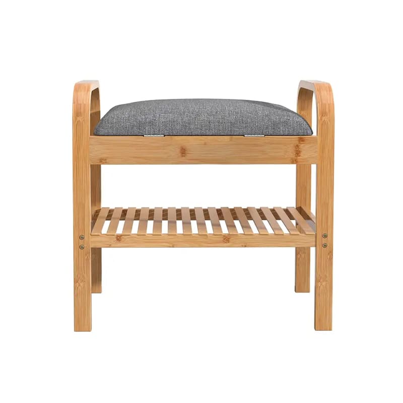 Korridor Display Shelf Organizer Storage Shoe Rack Bench Bamboo Shoe Bench