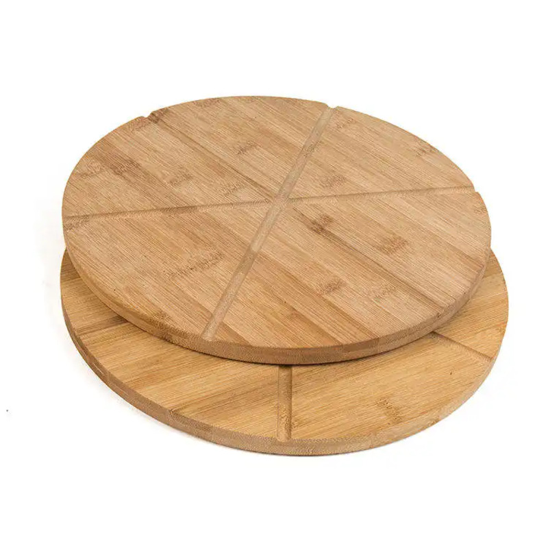 Bambu pizza rund skärbräda
