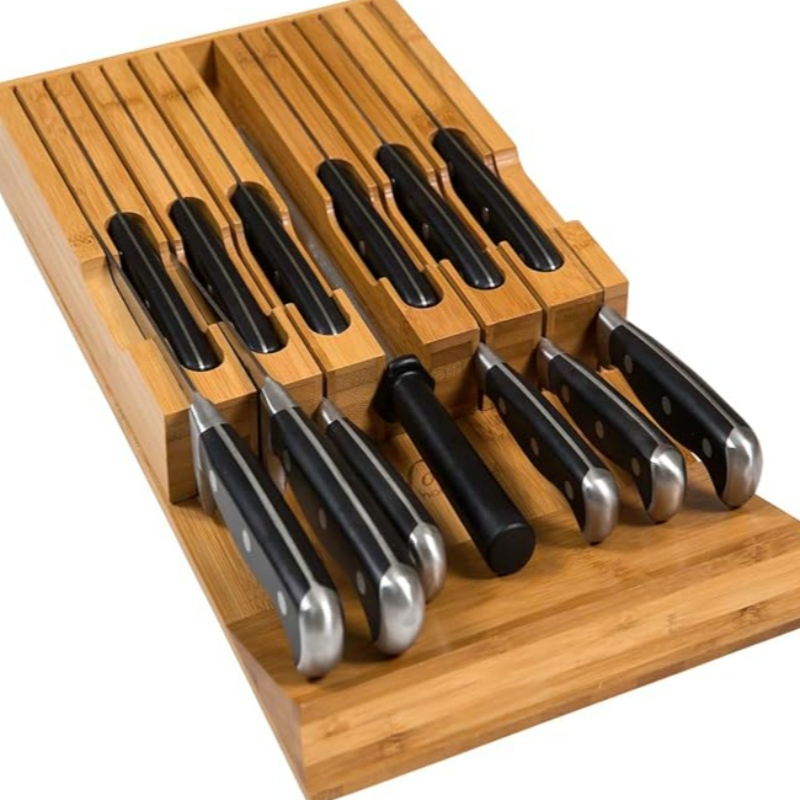 In-Drawer Bambu Knife Block har 12 knivar